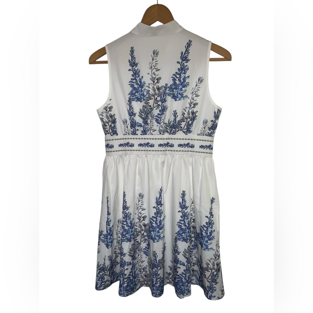 SHIEN VCAY Plant Print Sleeveless Dress Size M - Picture 7 of 12